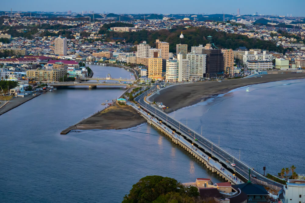 上空から見た藤沢市