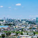 上空から見た相模原の街