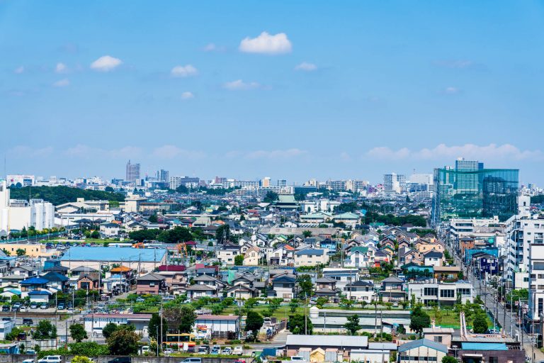 相模原の住みやすさは良好?治安や街の魅力、子育てのしやすさもチェック! 上空から見た相模原の街