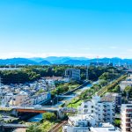 上空から眺める町田市街