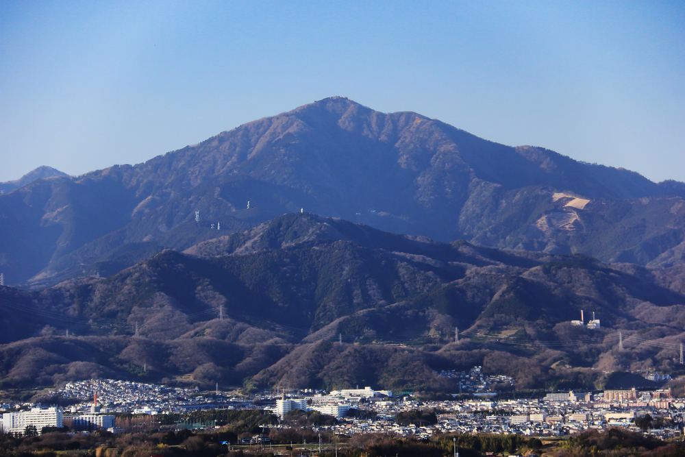 湘南平から見た秦野市