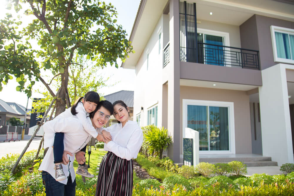 外構にこだわって家を建てた夫婦